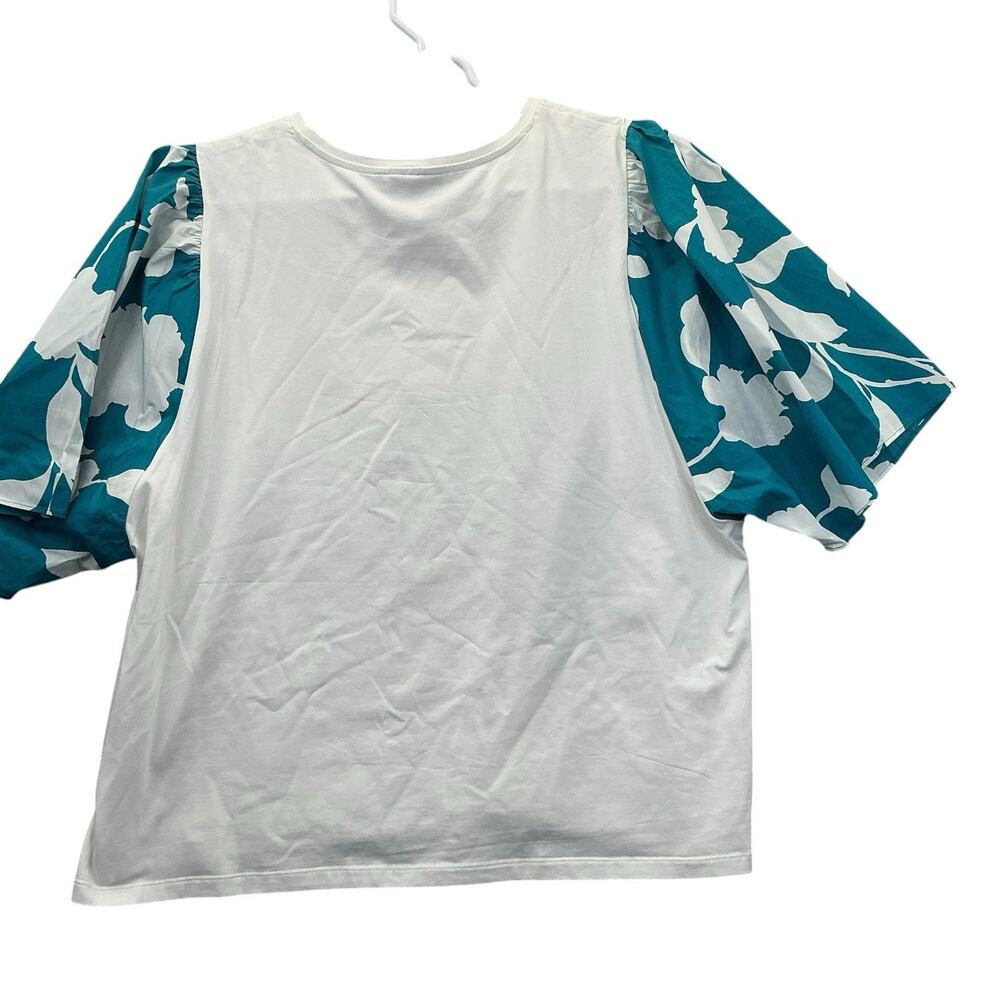 Chico’s Blouse Top Large Short Sleeve Flowy Career Pretty Size 4-XXL - Picture 2 of 12